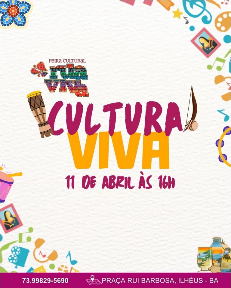 Feira Cultural Rua Viva movimenta o centro de Ilhéus com edição especial
